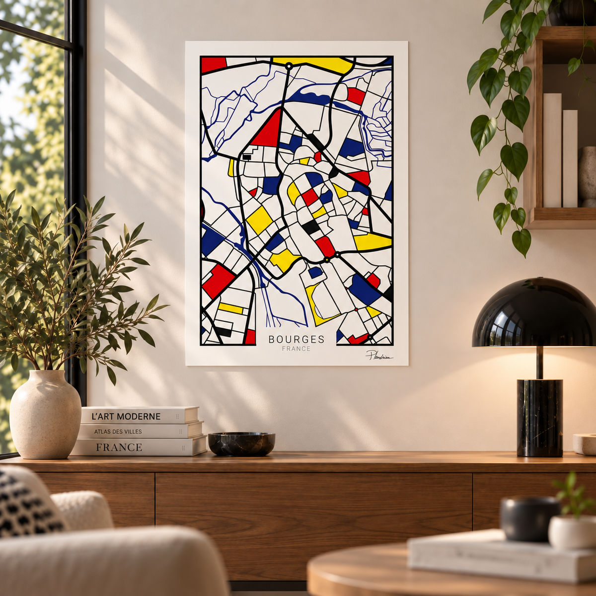 Bourges — Affiche de ville