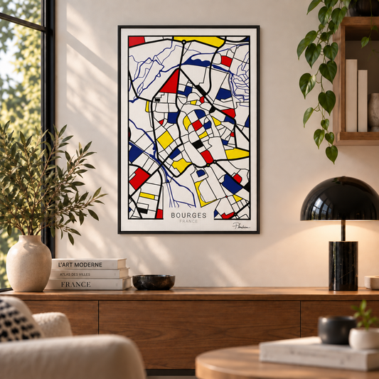 Bourges — Toile encadrée